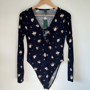 NWT Wild Fable floral bodysuit